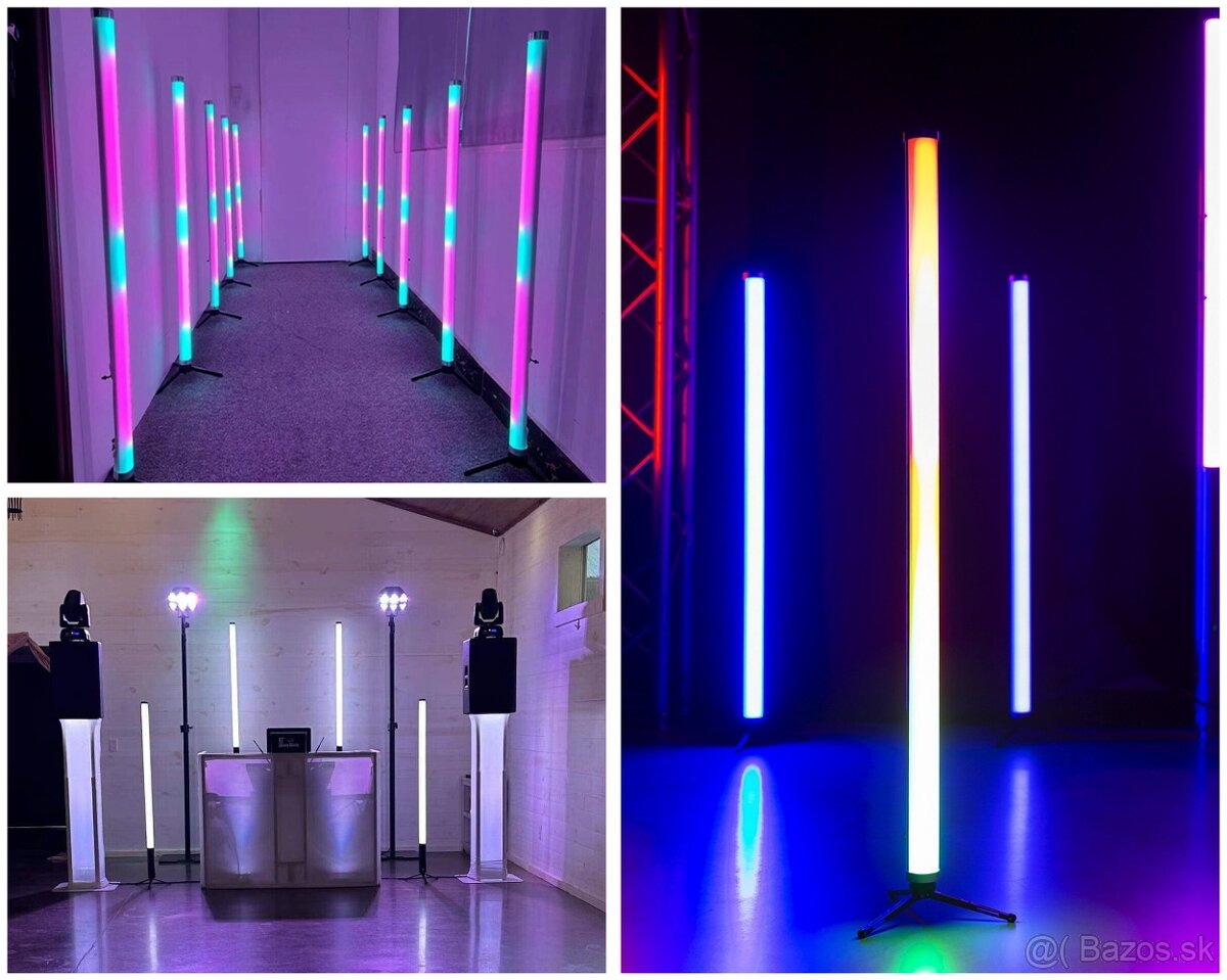 2ks led svetelné trubice RGBW s app ovládaním