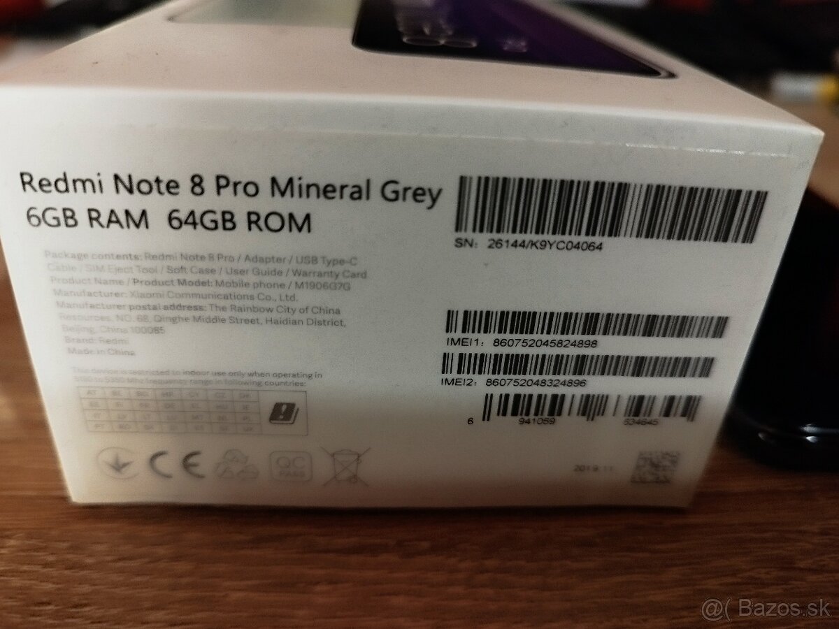 Xiaomi Redmi note 8 pro 6/64GB