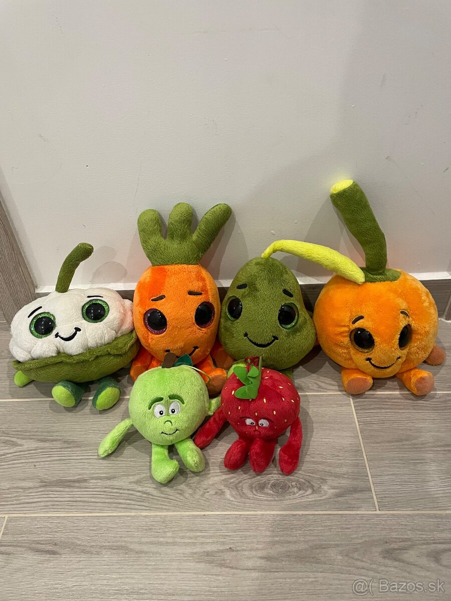 Plyšáky zelenina, ovocie