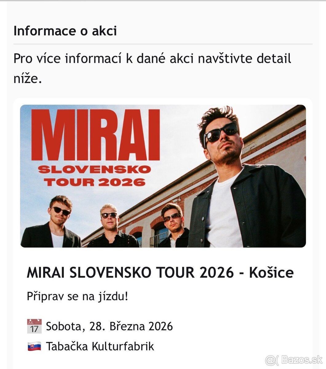 Mirai sk tour Košice
