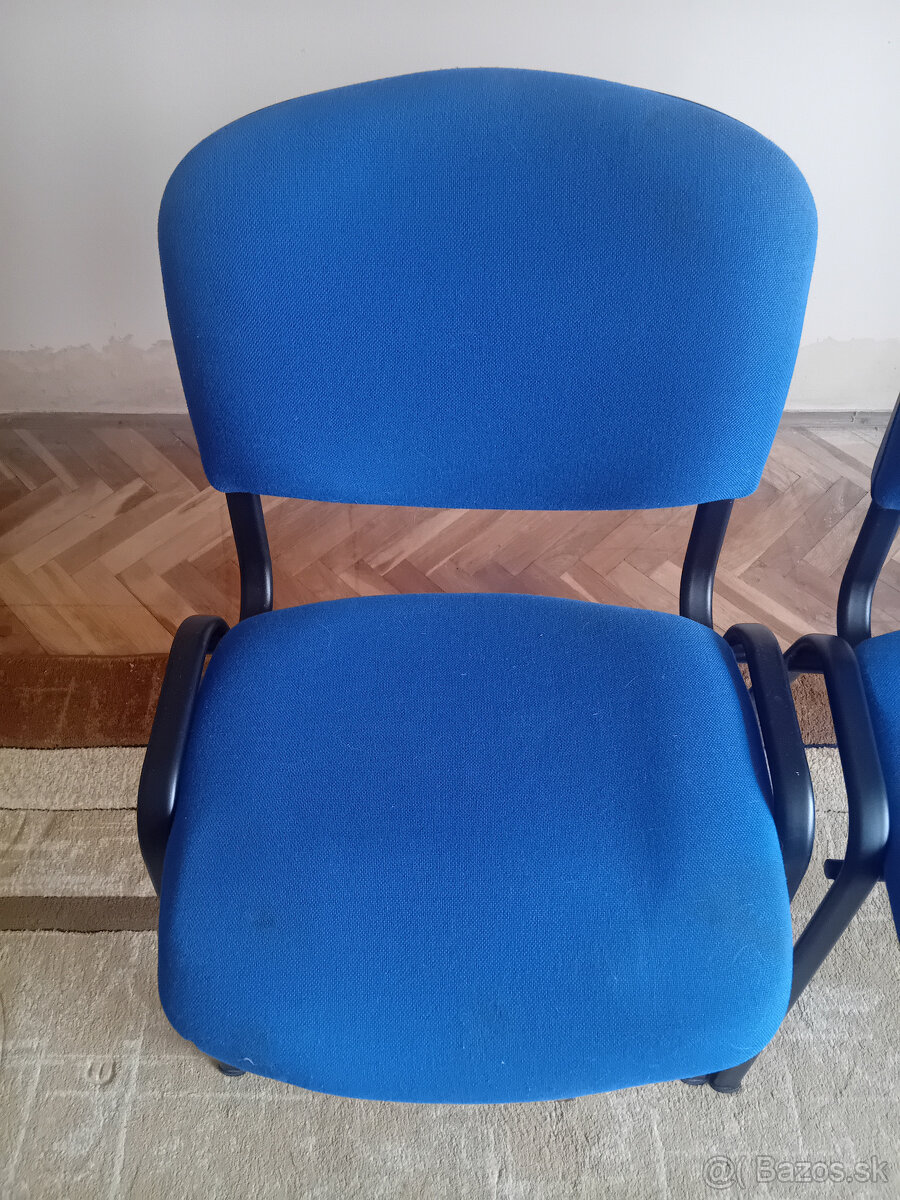 Predam 2ks kancelarske stolicky - modre