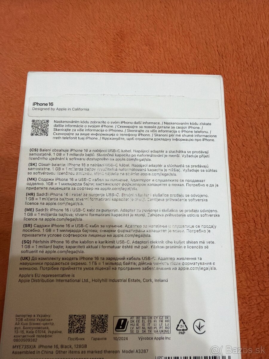 iPhone 16 128gb Black