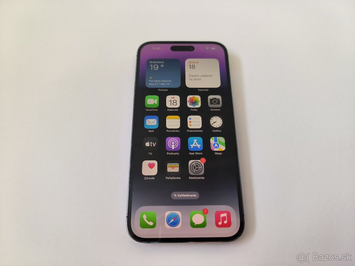apple iphone 14 PRO MAX 256gb Purple / Batéria 100%