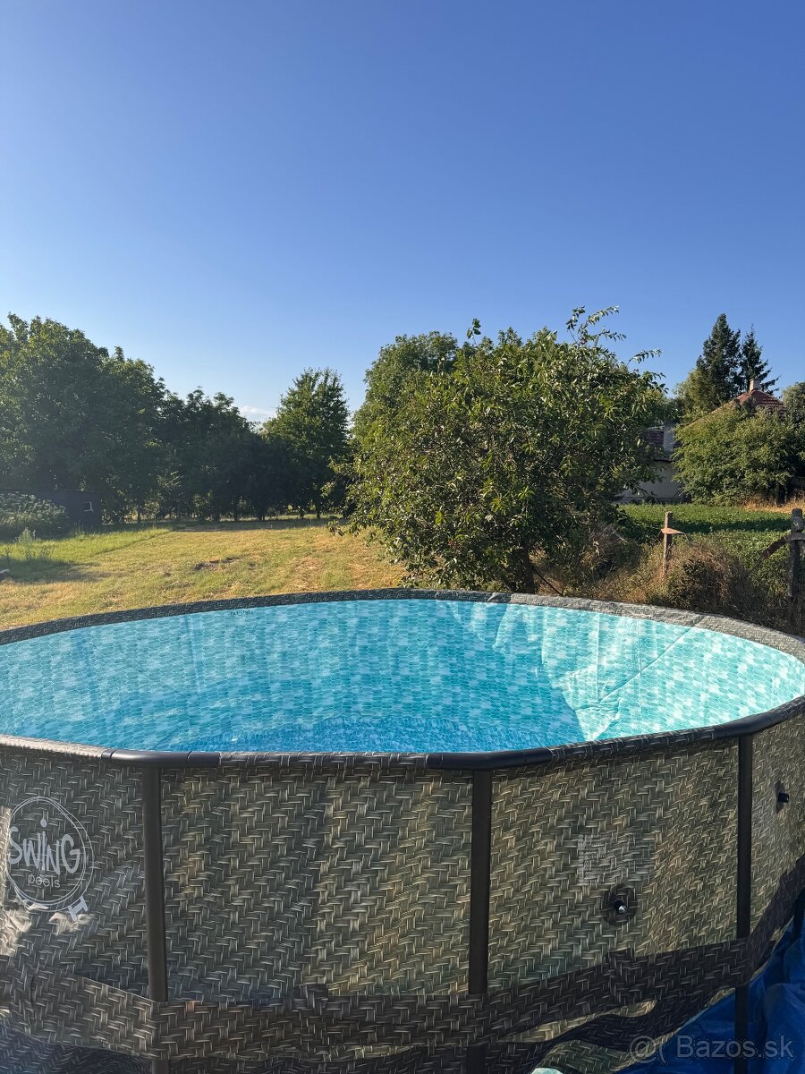 KVALITNÝ BAZÉN SWING 4,88m x 1,22 NEPOUŽITÝ