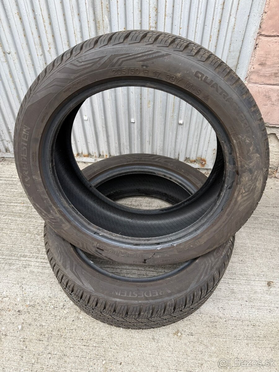 2ks Nove zimne pneumatiky 205/50 R17