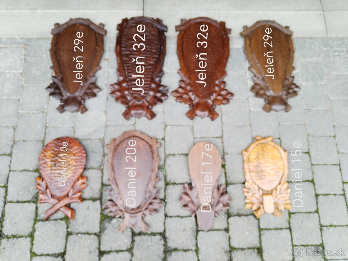 Podložky pod trofeje jeleňov danielov