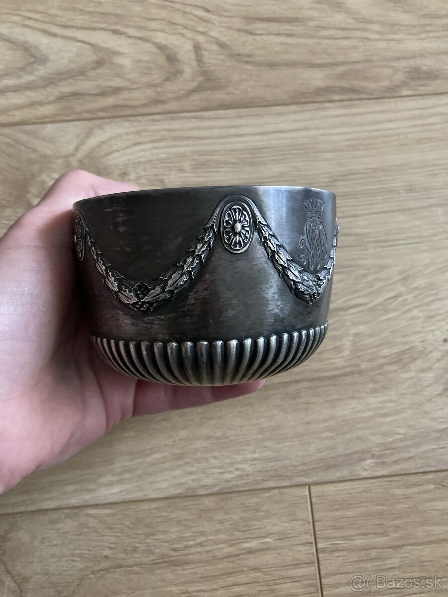 miska cukornička striebro