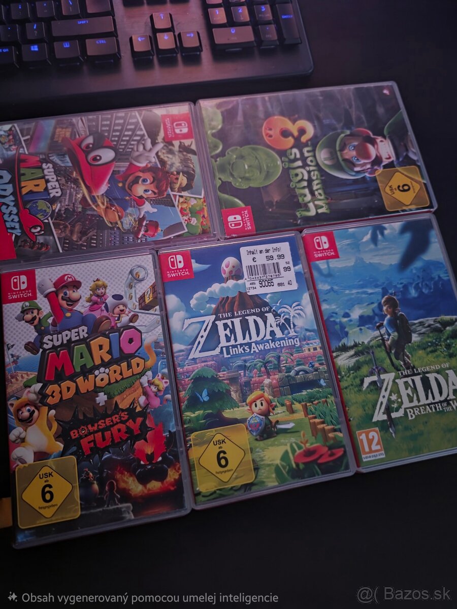 Predam hry na Nintendo Switch