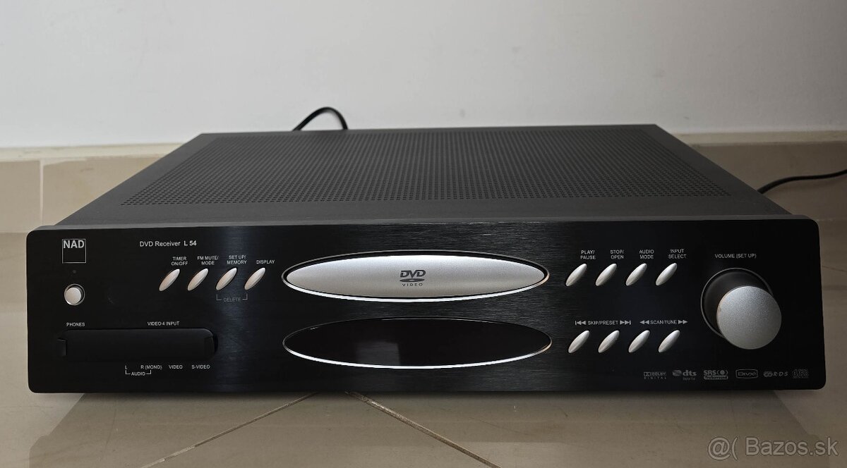 NAD L54 DVD Receiver / CD-DVD / Optika / Sub Out / FM radio