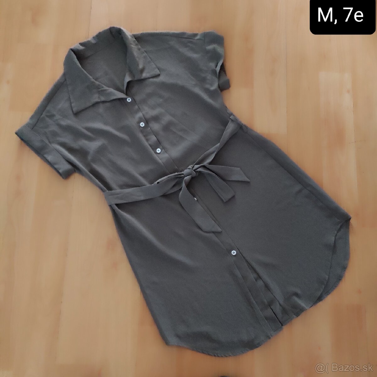 Košeľové šaty s opaskom