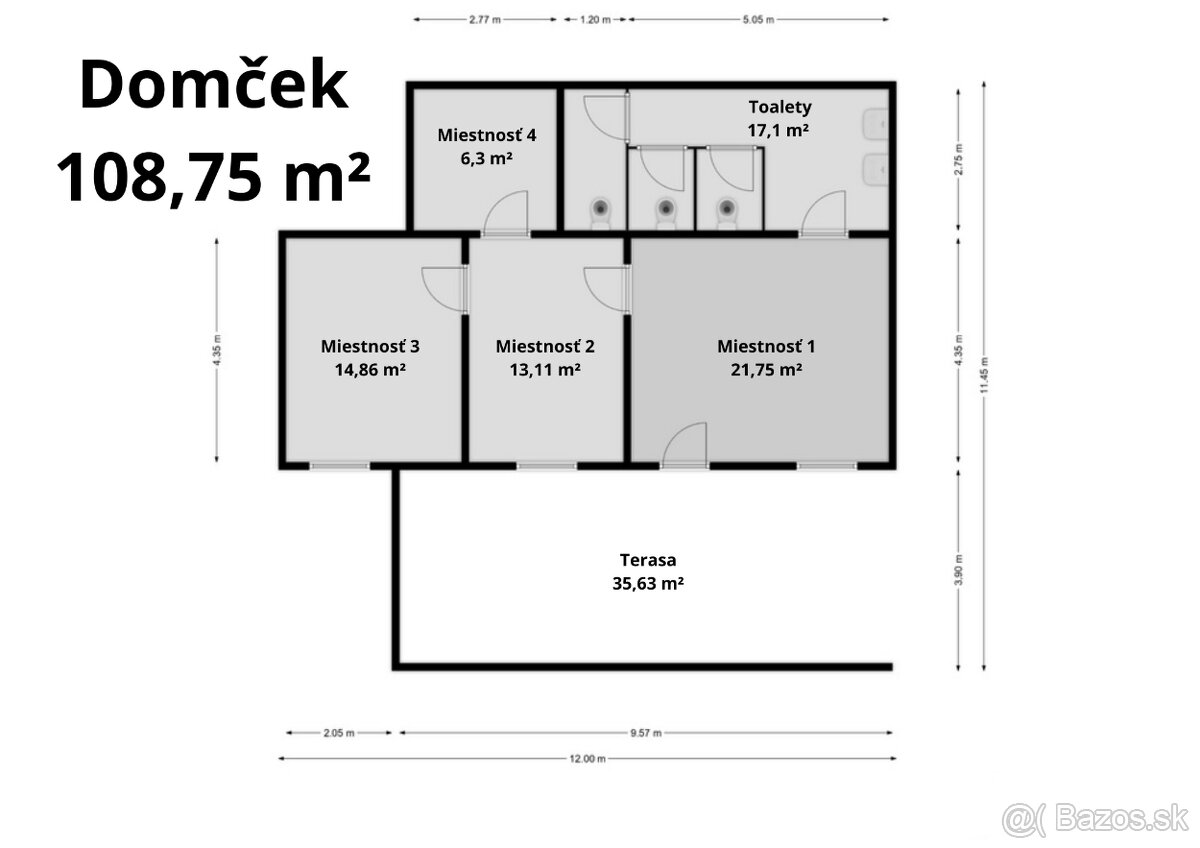 Sklad - 109 m² - Domček - Kostoľany nad Hornádom