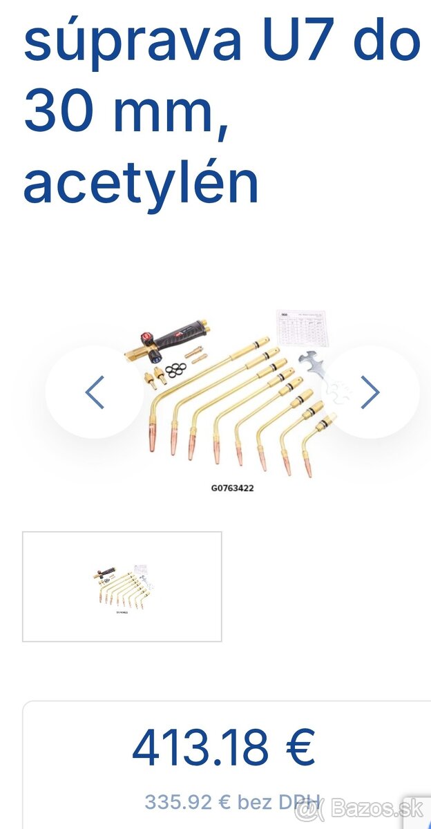 Predám novú Zváraciu súpravu U6-30 v pôvodnom balení