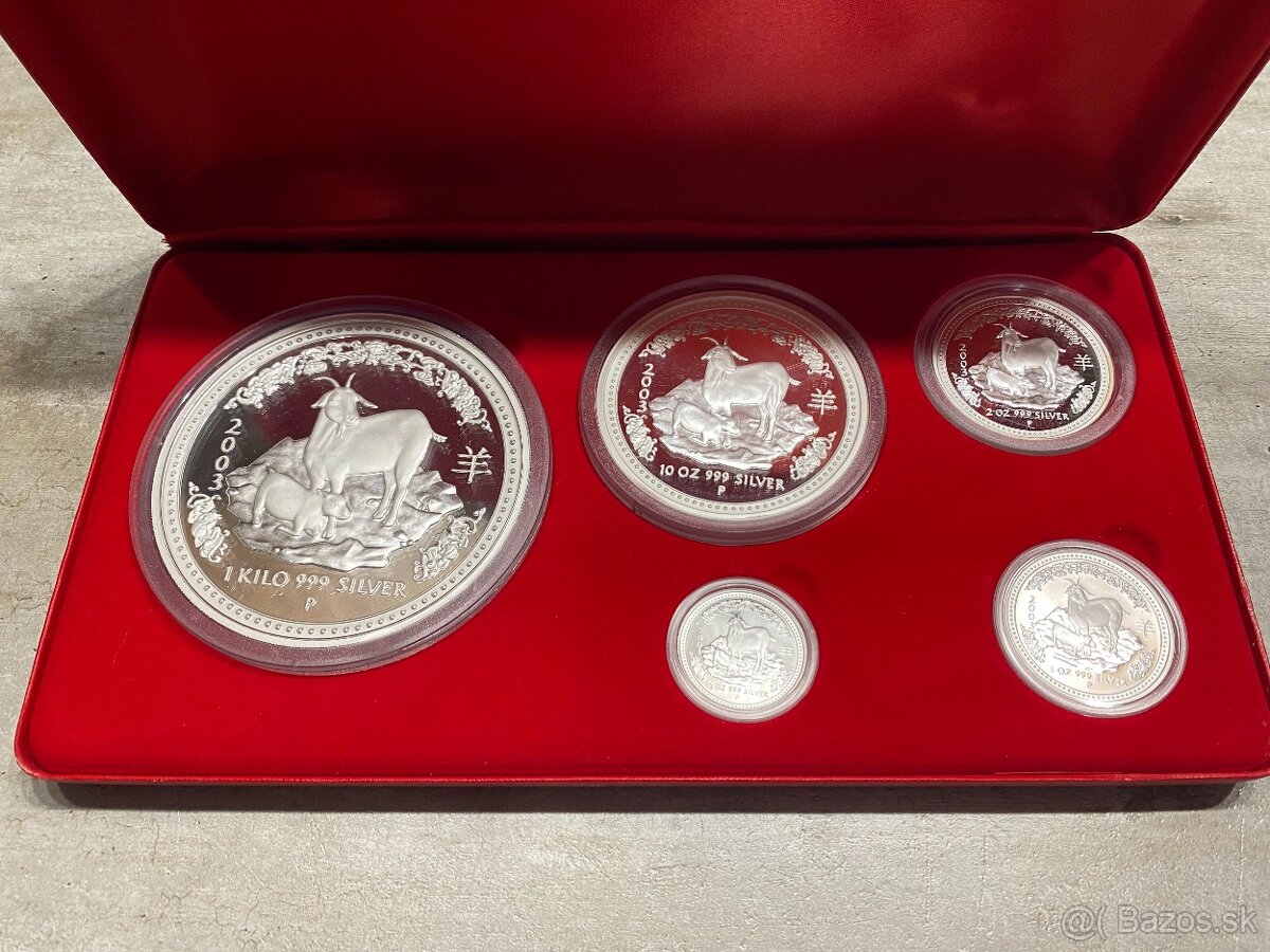 Set LUNAR 5 minci - 1 kg, 10 OZ...... RARITA