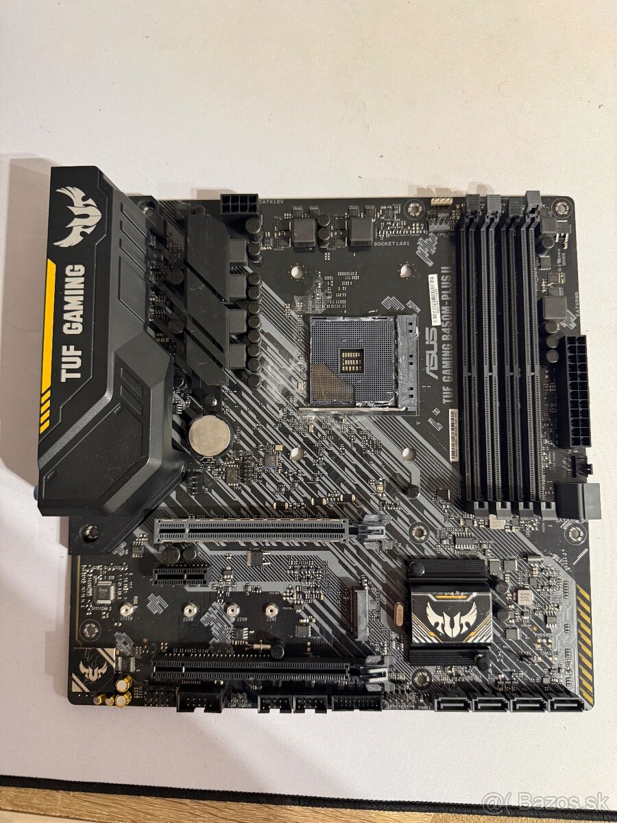 Predám ASUS TUF GAMING B450M-PLUS II – ODTRHNUTÝ SOCKET