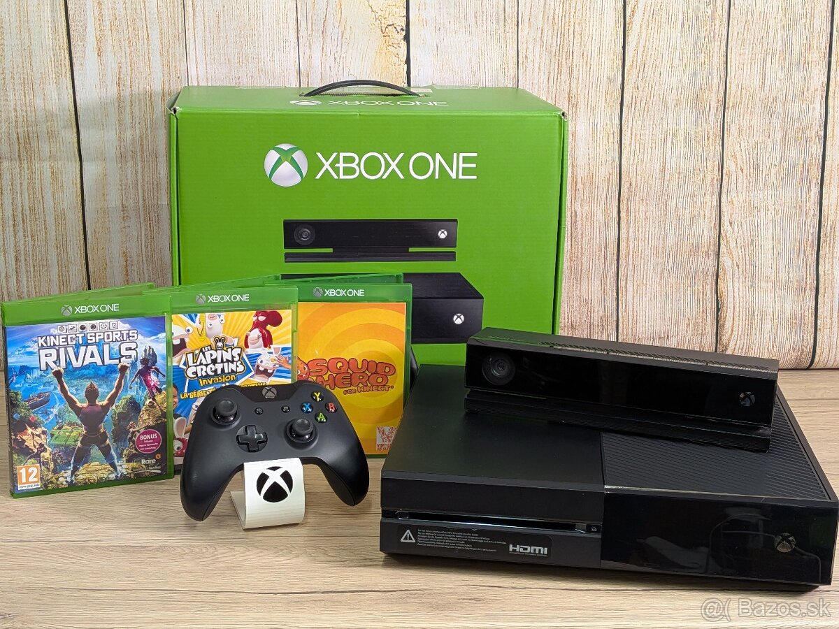 Xbox One, 1 ovládač, Kinect a 3 pohybové hry