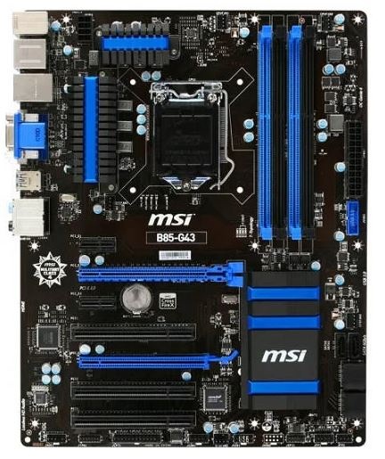 Intel Core i5-4670 + doska MSI B85-G43