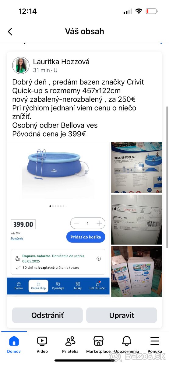 Nafukovaci bazen
