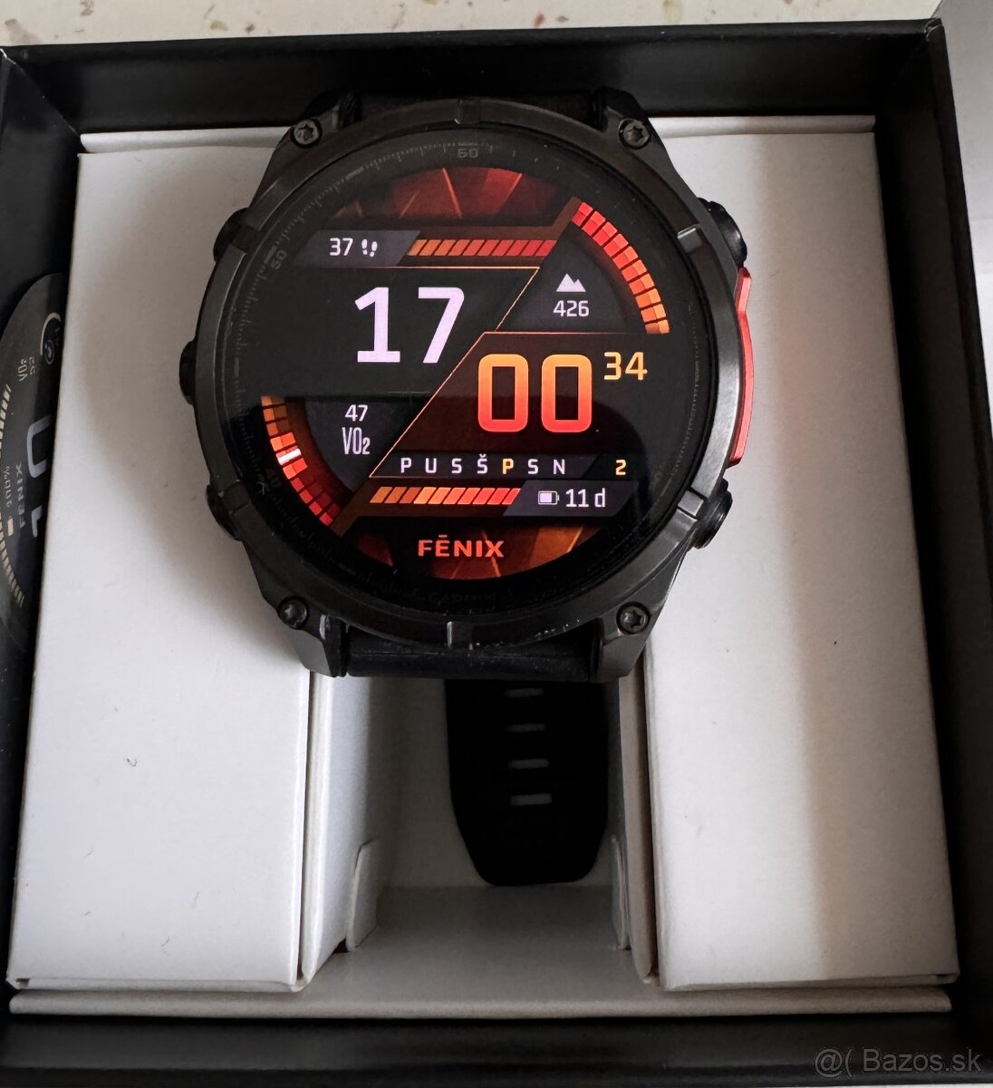 predám Garmin Fenix 8 47 mm AMOLED Slate Gray Steel/Black Ba