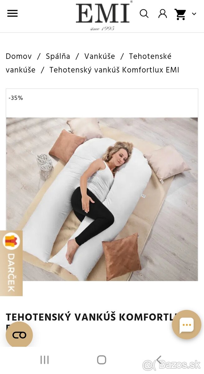 Predám tehotenský vankúš Komfortlux EMI