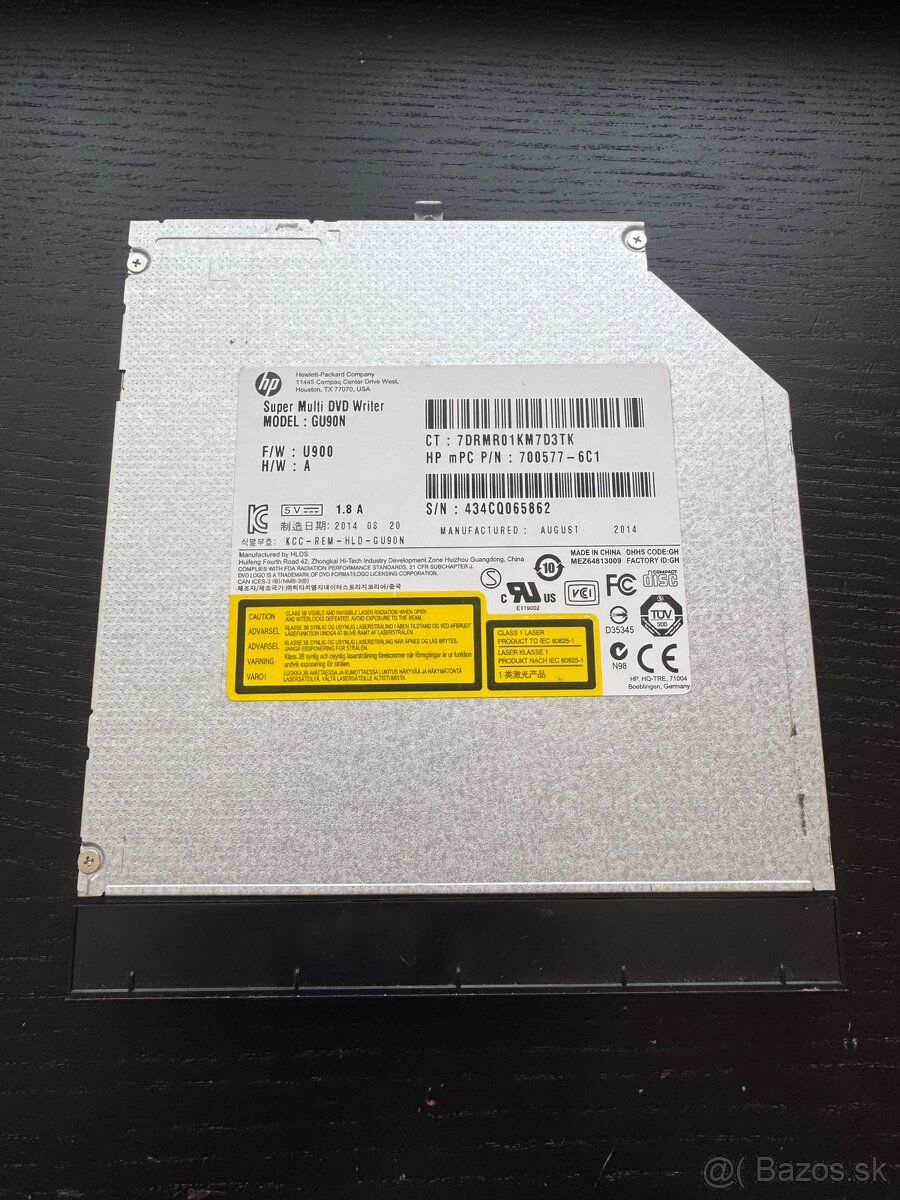 Interná DVD mechanika HP GU90N (Super Multi DVD Writer)