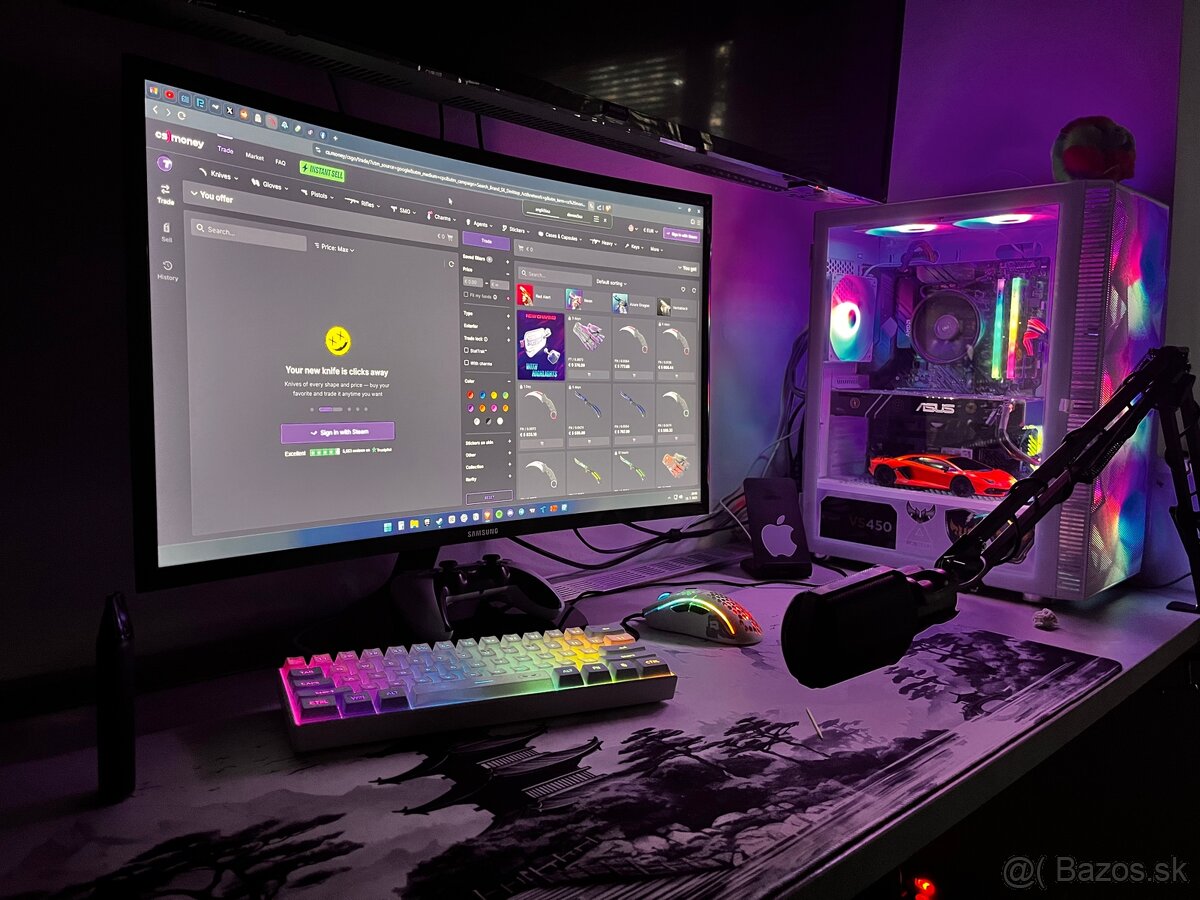 Herný PC kompletný setup