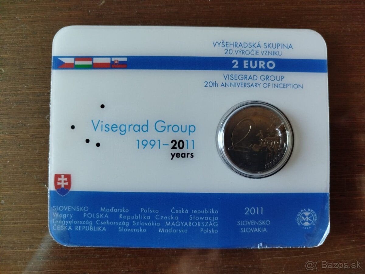 2€ karta minca Slovensko 2011 Vyšehrad coincard