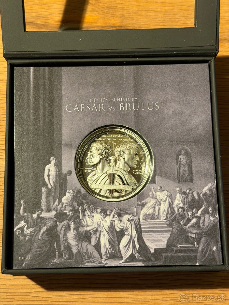 2 Oz Strieborná minca Brutus vs. Ceasar