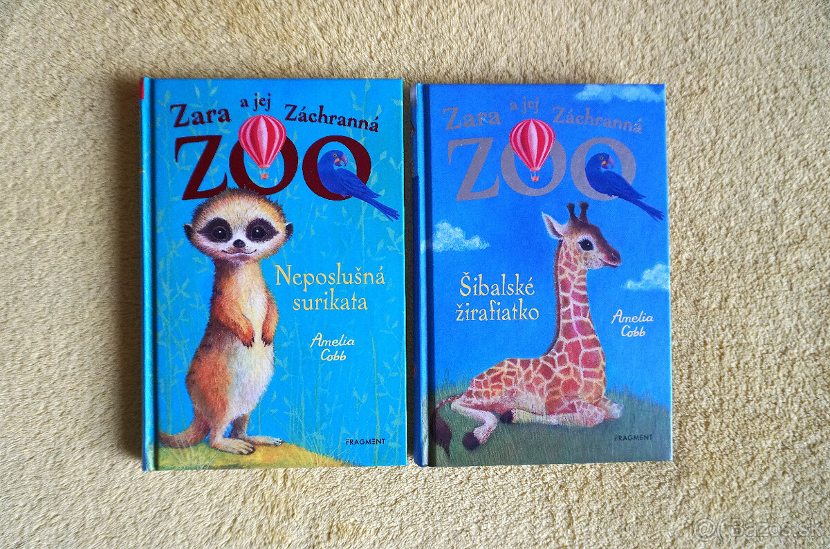 2 knihy Zara a jej záchranná ZOO