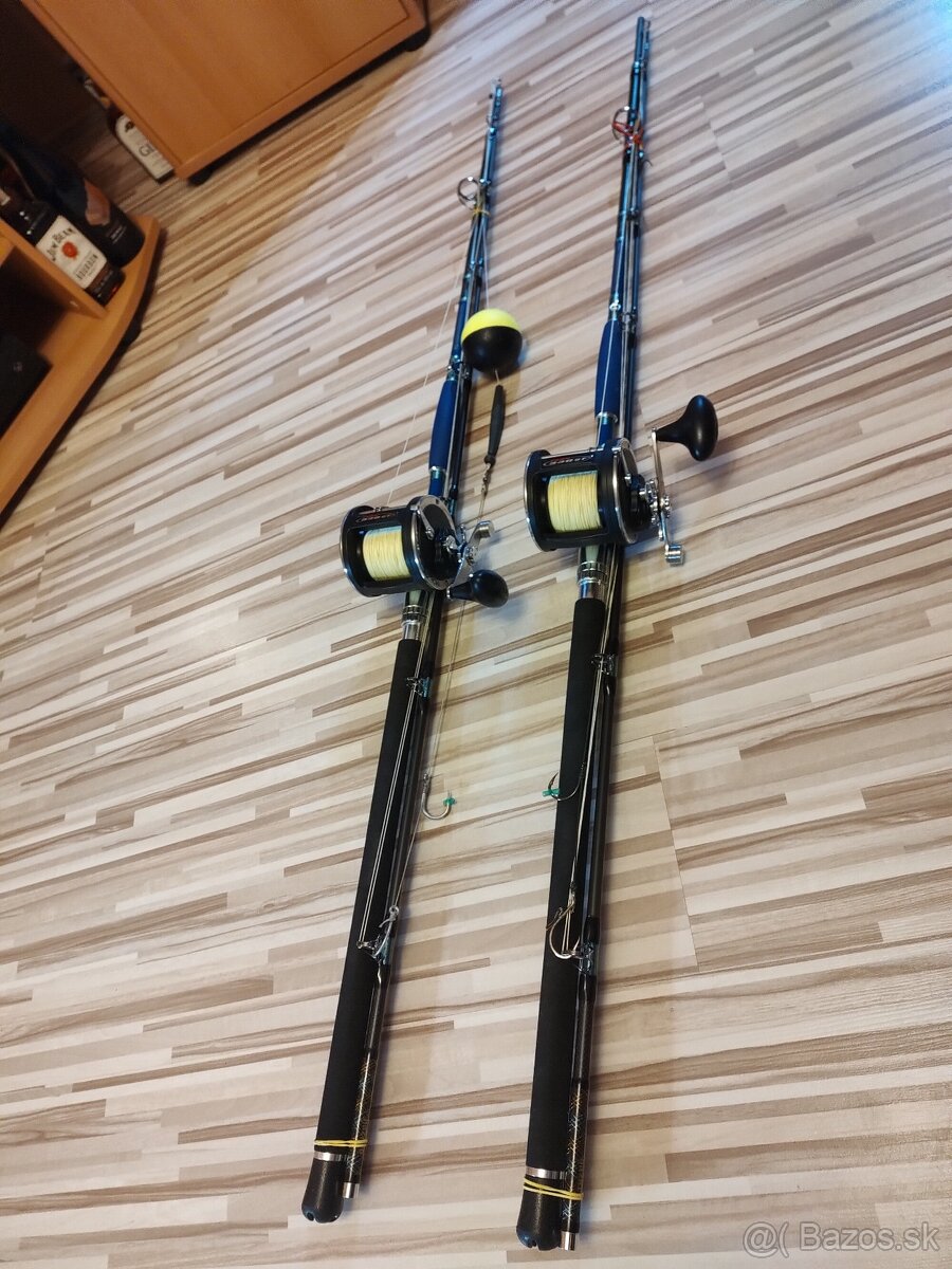 Predám 2x prúty na sumce Delphin 255cm/500g+ púzdro.
