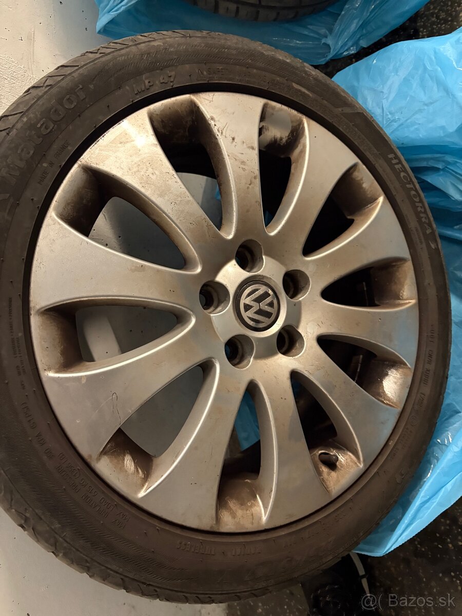 Original disky vw + letné 225/45 r17