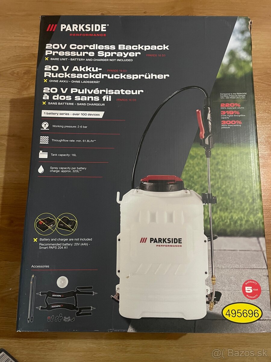 Parkside performace postrekovač