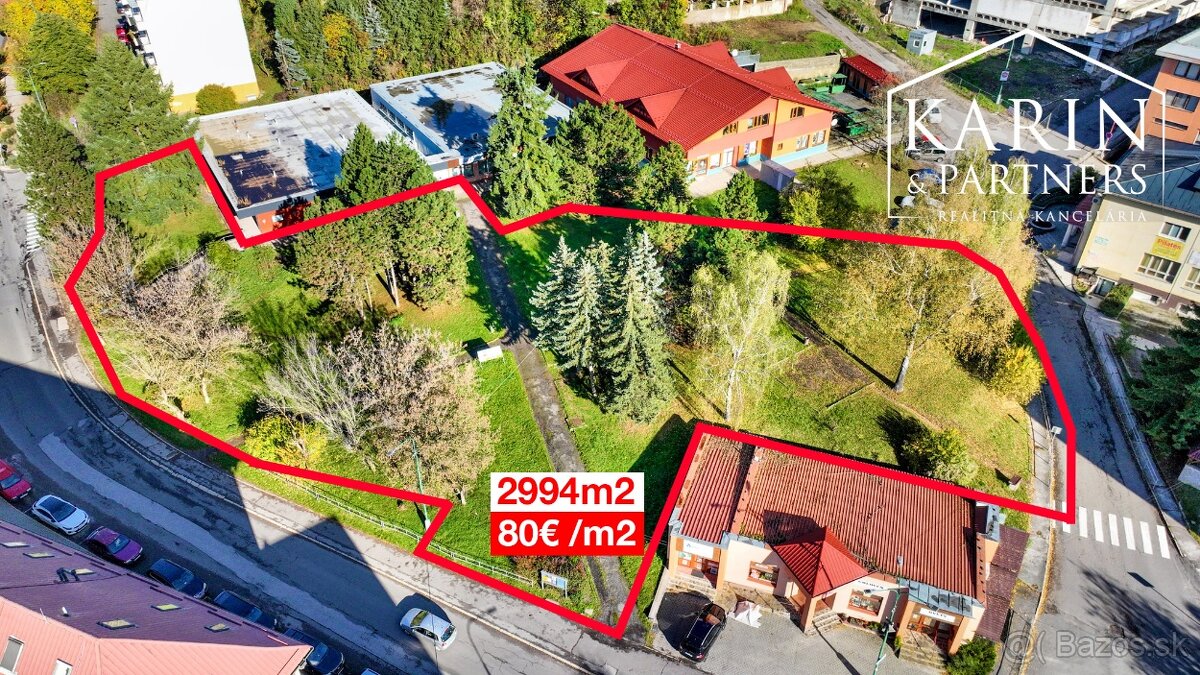Investičný pozemok 2994m2 – 80€/m2, Banská Štiavnica