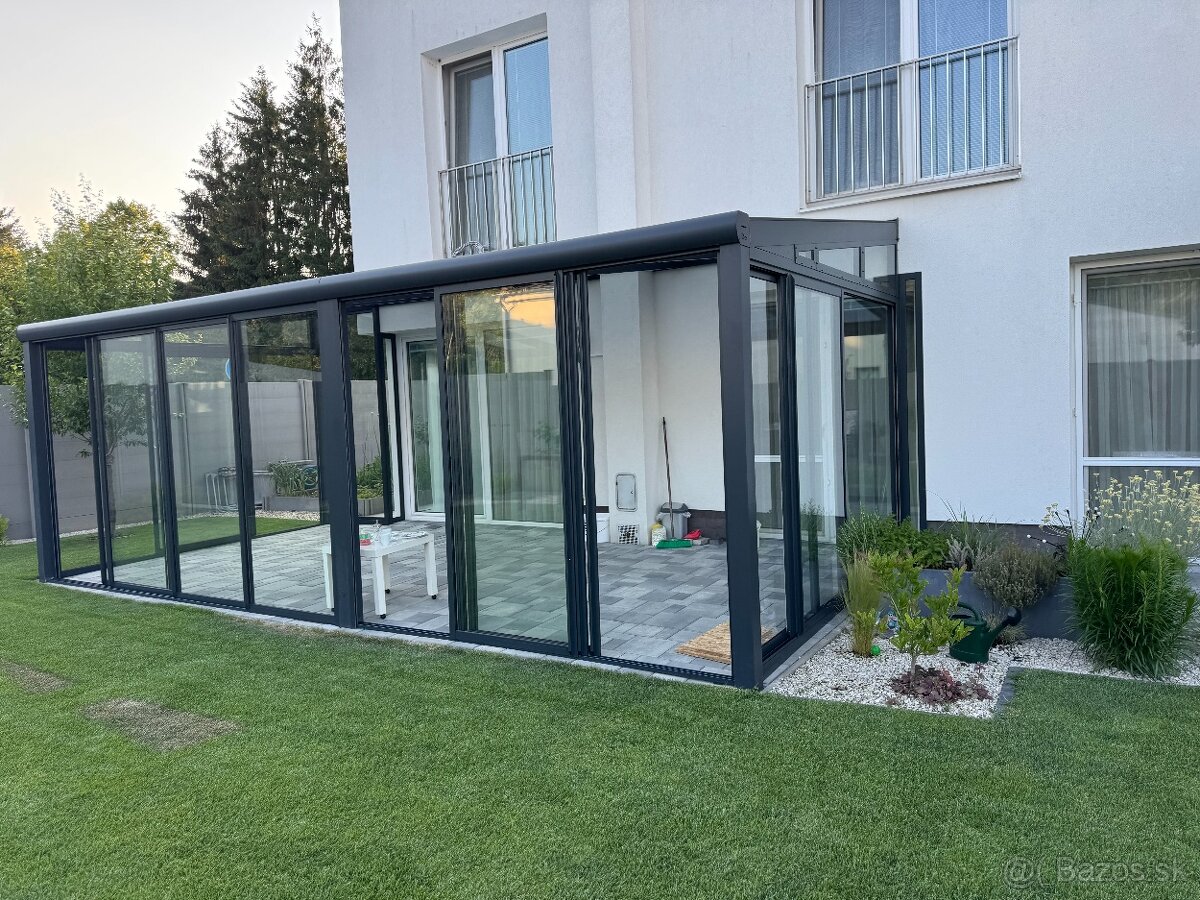 Zasklenie balkona terasy, zimná záhrada, pergola,