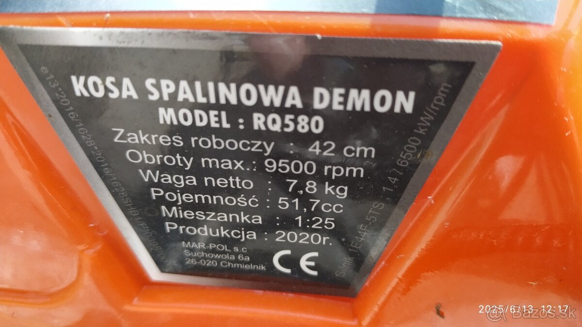 Krovinorez Démon RQ580