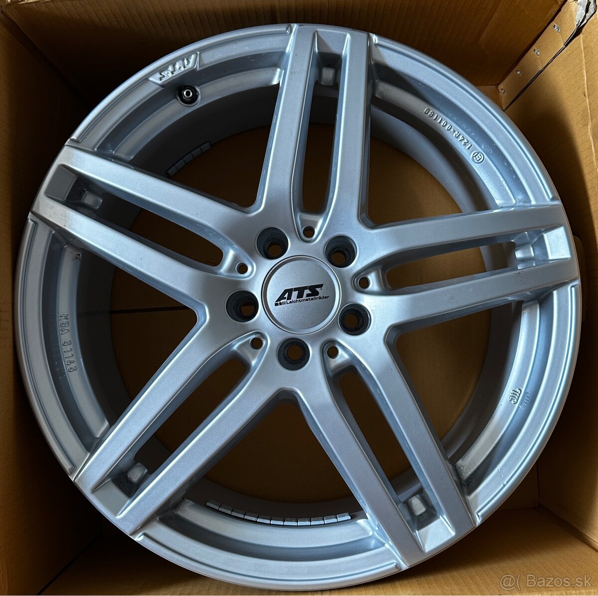 5x112 R19 8J ET38 ATS Mizar Polar silver