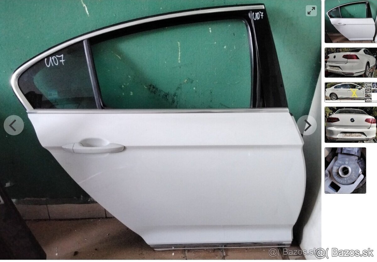 Volkswagen Passat B8 2.0 TDi 2017 predám DVERE pravá strana