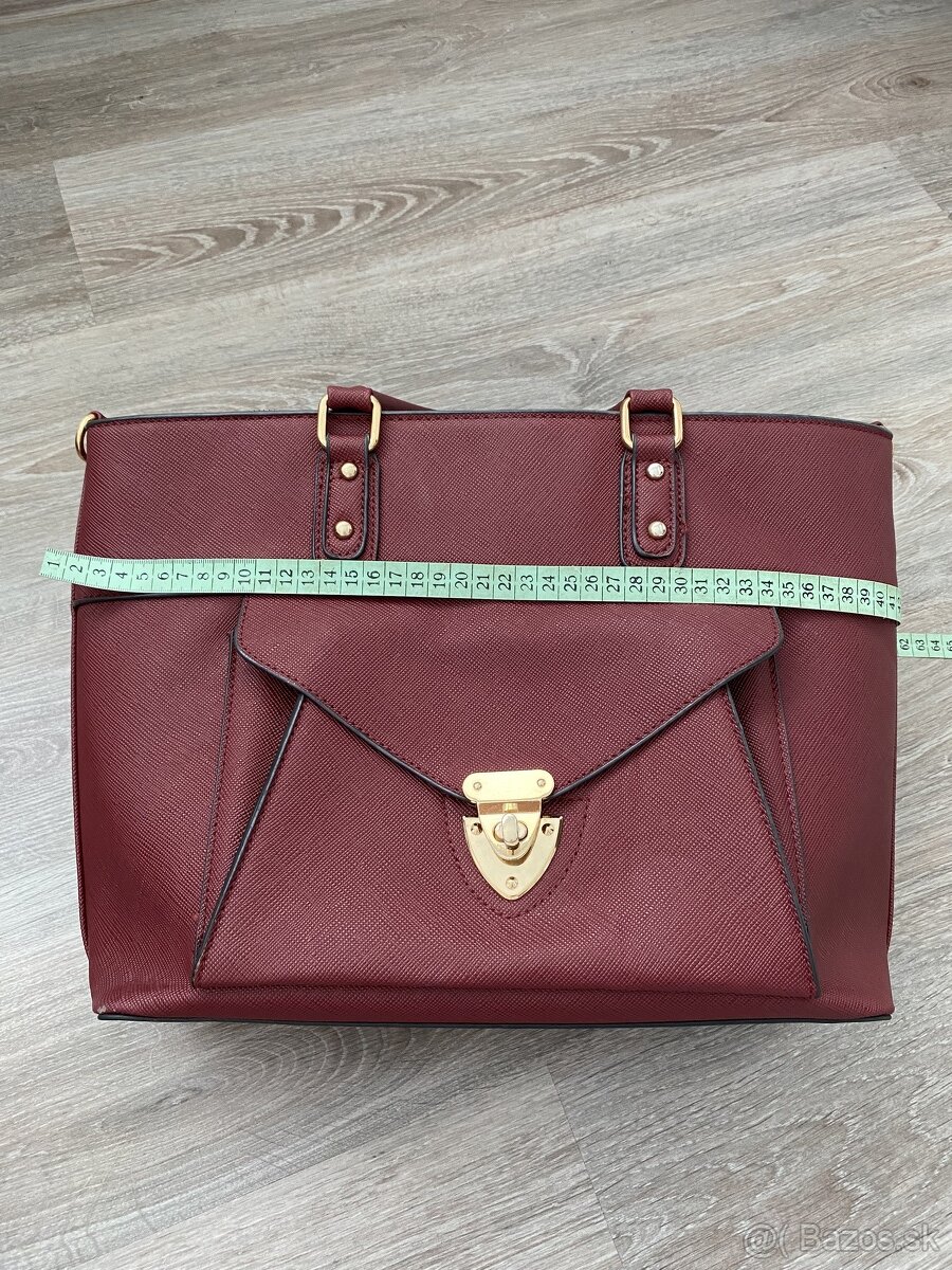 kabelka burgundy