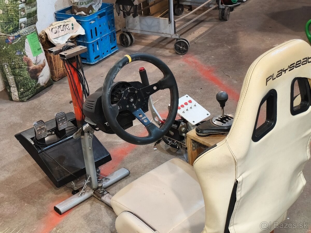 Závodný simulátor / Simrig / Thrustmaster T150 / TH8A / T3PA