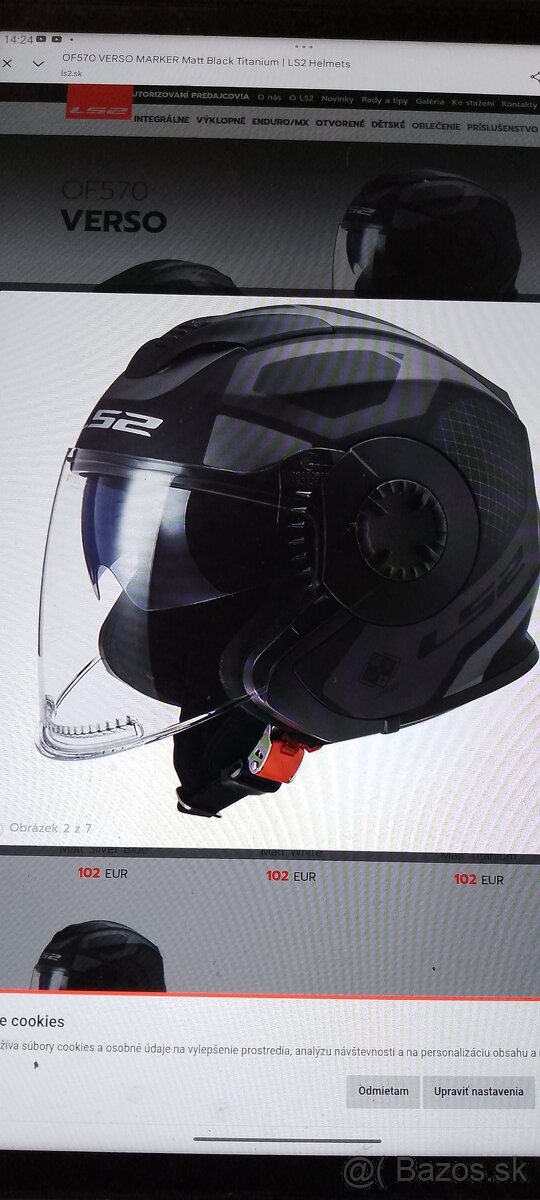 Prilba LS2 OF570 TITANIUM