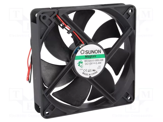 Sunon Maglev Ventilátor 120x120x25mm 12VDC