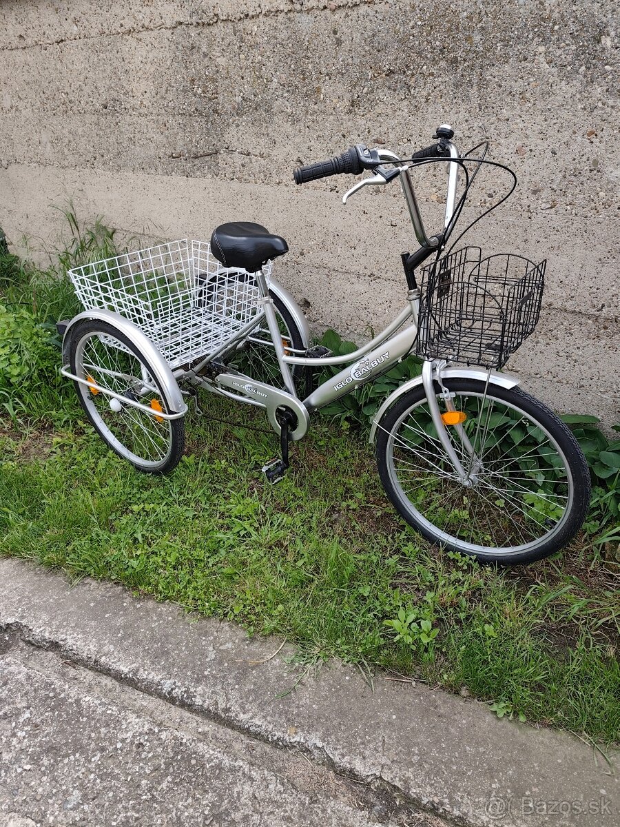 Trojkolesový bicykel 6 rýchlostí