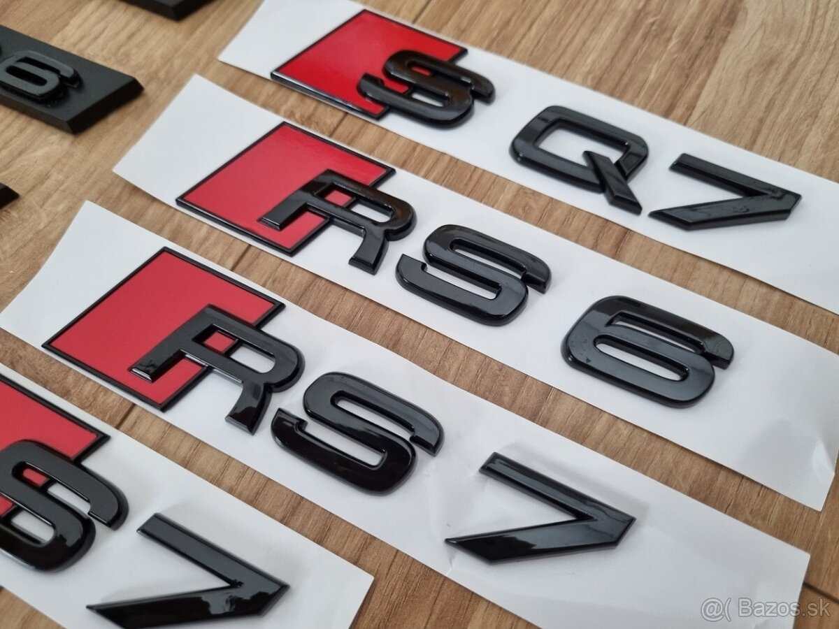 Napis logo znak - S3 RS3 S4 RS4 S7 RS7 RS6 SQ8 SQ7 SQ5 S8