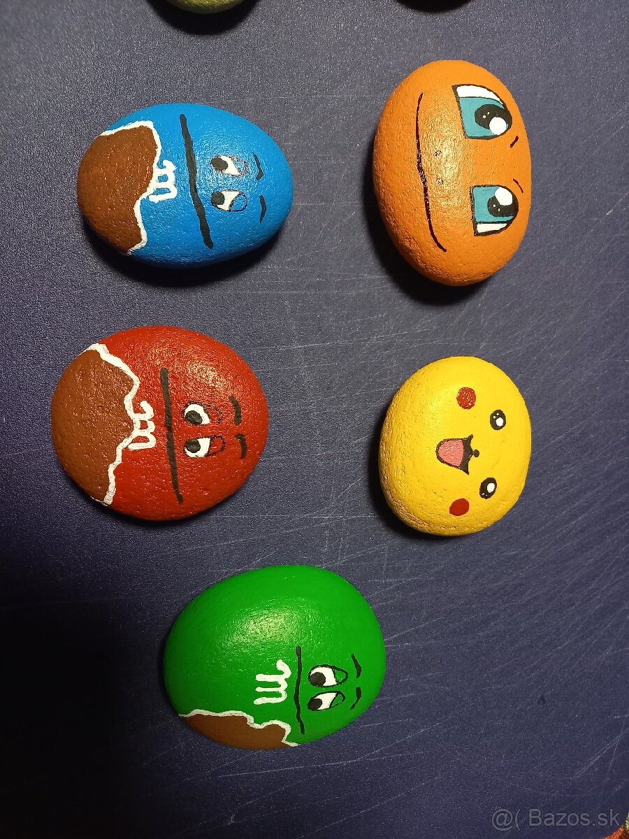 Roztomilé maľované kamene pokemon