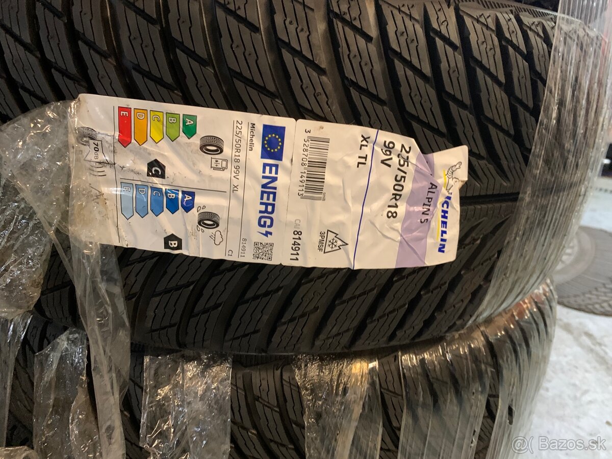 zimné pneumatiky Michelin pilot alpin 5 XL 225/50 R18 V99
