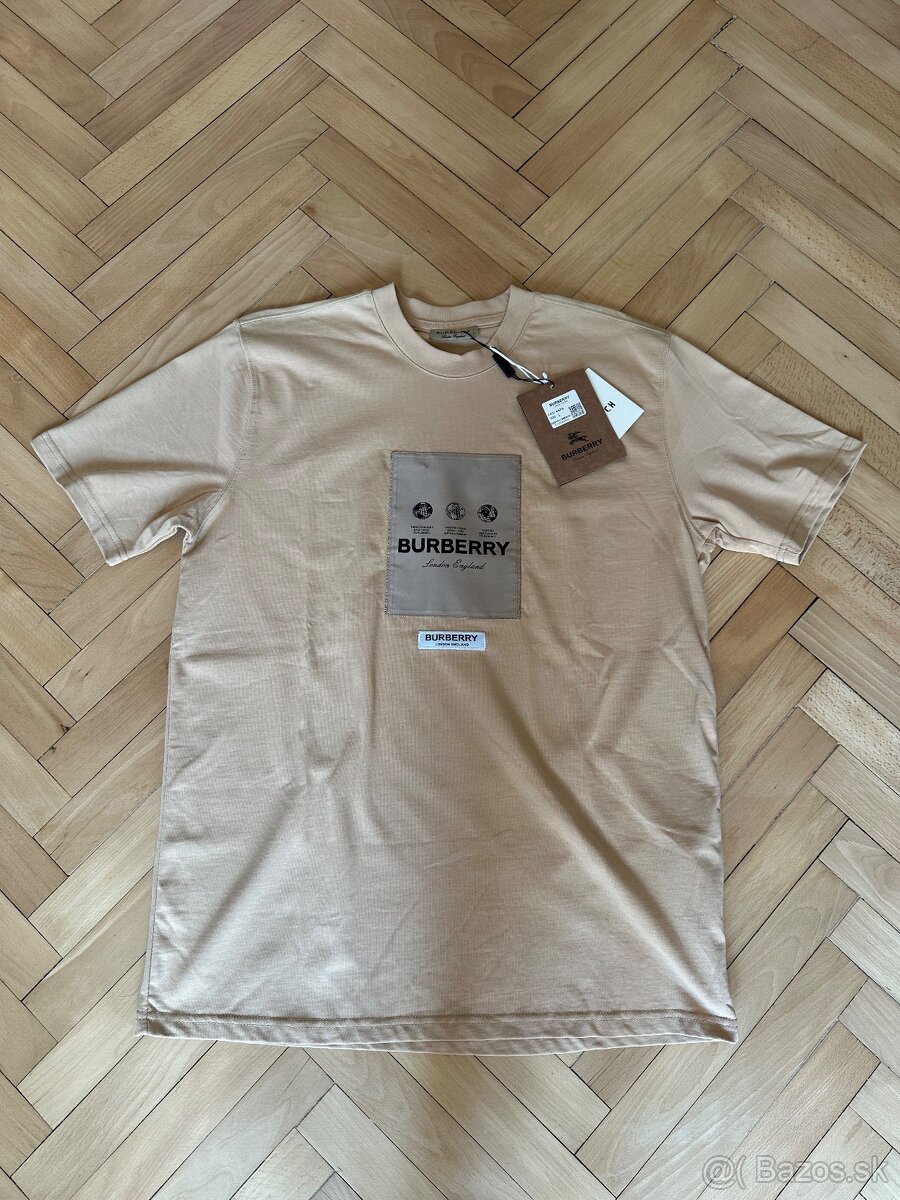 Panske tricko Burberry béžové