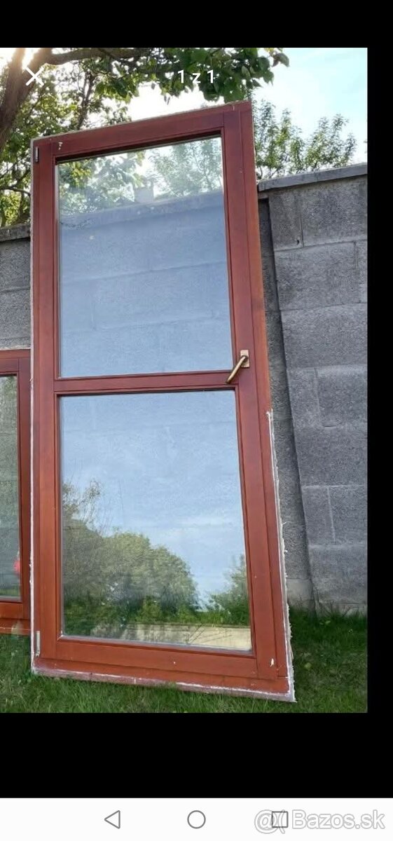 Dvere balkonove terasové 90x214