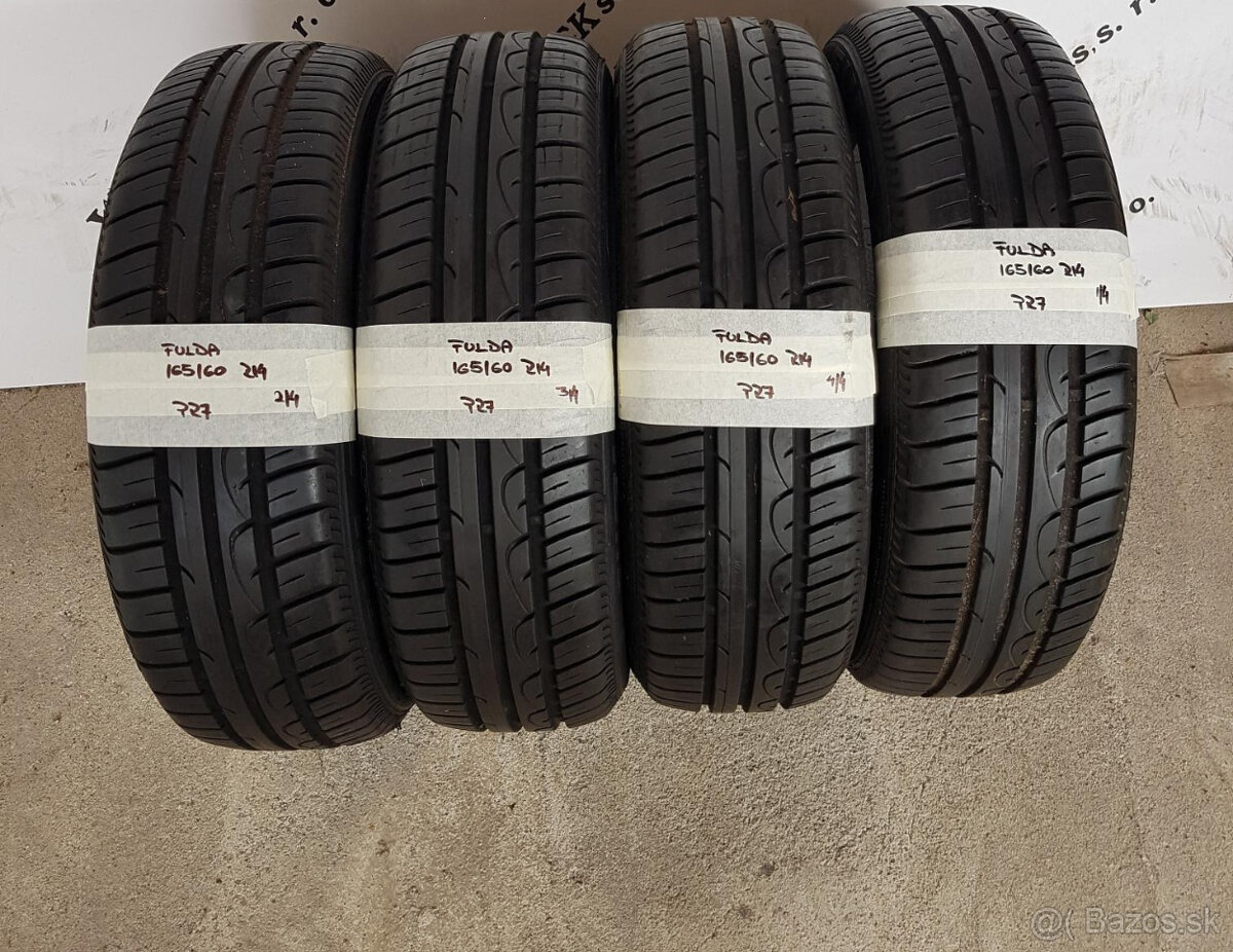 Letné pneumatiky 165/60 R14 FULDA