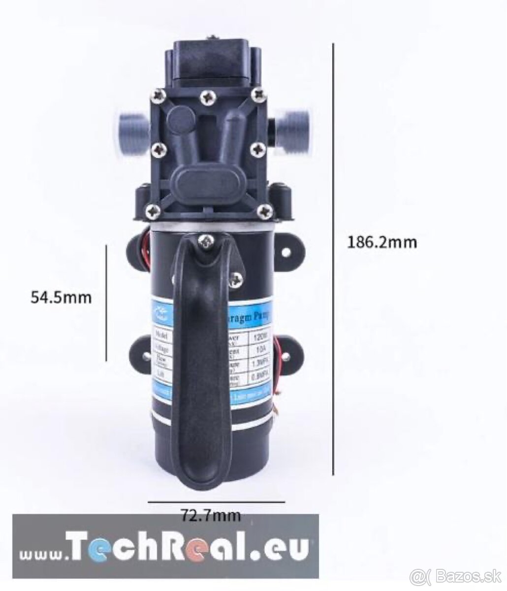 Vodné membránové čerpadlo 12/24V 120W - 10L / min