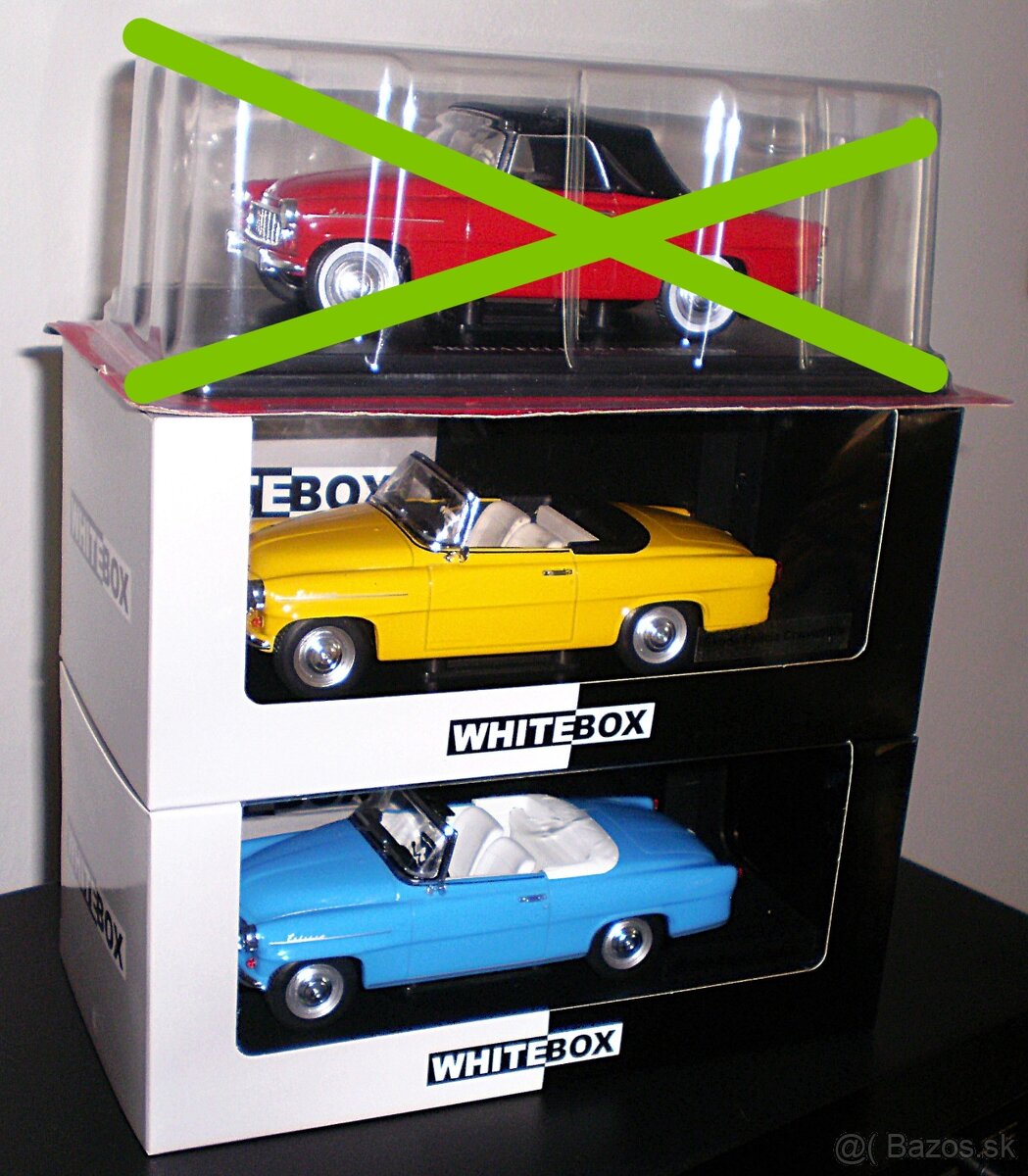ŠKODA FELICIA CABRIO /1959/ , 1:24 , WHITEBOX
