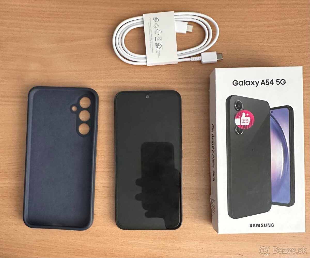 Samsung Galaxy A54 5G – TOP stav + 2 obaly + ochranné sklo